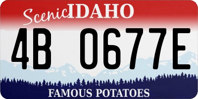 ID license plate 4B0677E