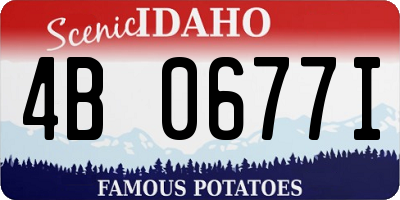 ID license plate 4B0677I