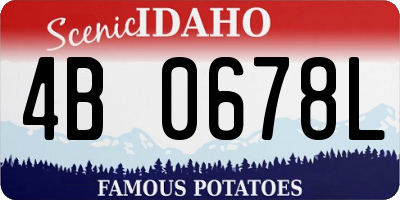 ID license plate 4B0678L