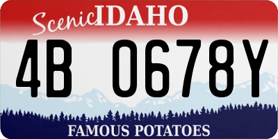 ID license plate 4B0678Y