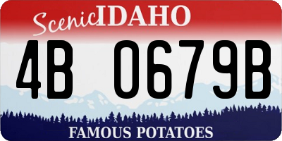ID license plate 4B0679B