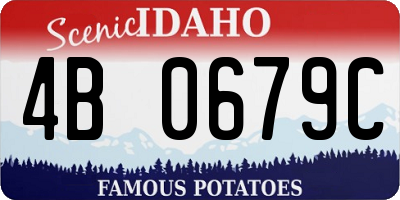 ID license plate 4B0679C
