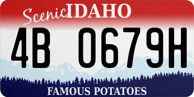 ID license plate 4B0679H