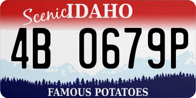 ID license plate 4B0679P