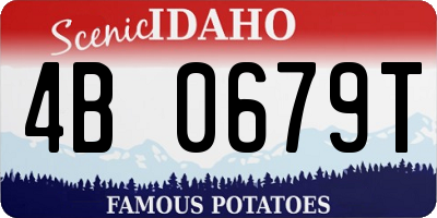 ID license plate 4B0679T