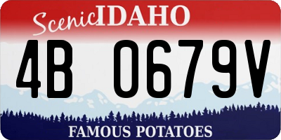 ID license plate 4B0679V