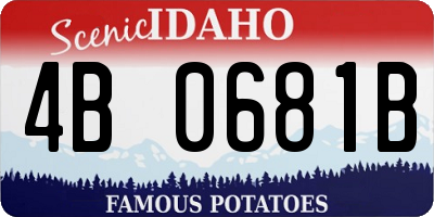 ID license plate 4B0681B