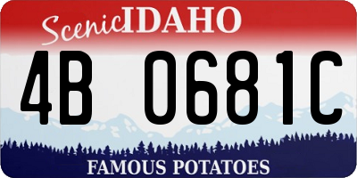 ID license plate 4B0681C