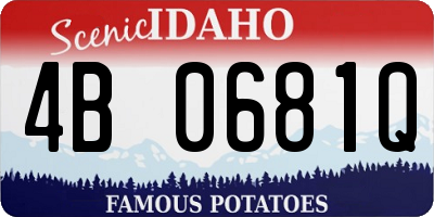 ID license plate 4B0681Q
