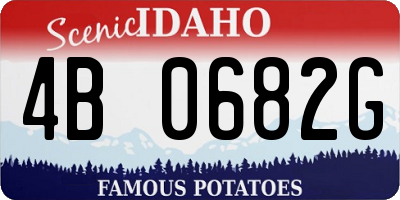ID license plate 4B0682G
