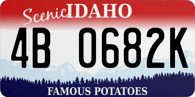 ID license plate 4B0682K