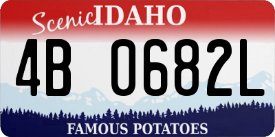 ID license plate 4B0682L