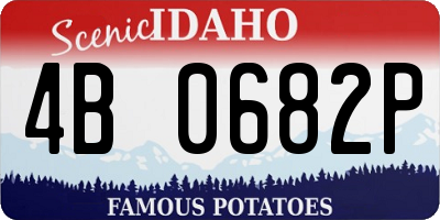 ID license plate 4B0682P