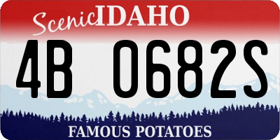 ID license plate 4B0682S