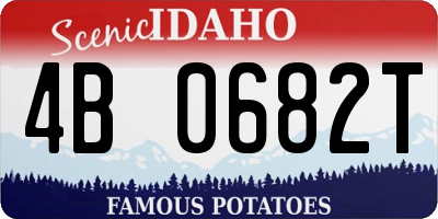 ID license plate 4B0682T