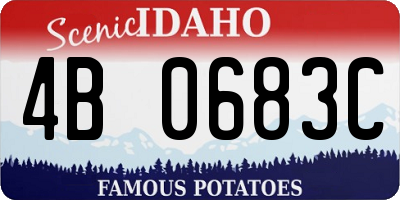 ID license plate 4B0683C