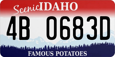 ID license plate 4B0683D