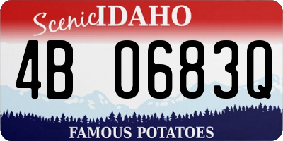 ID license plate 4B0683Q