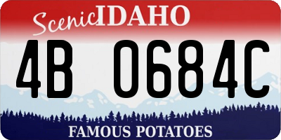 ID license plate 4B0684C