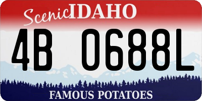 ID license plate 4B0688L