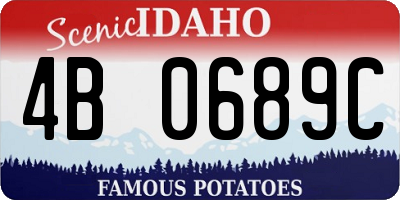 ID license plate 4B0689C