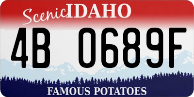 ID license plate 4B0689F
