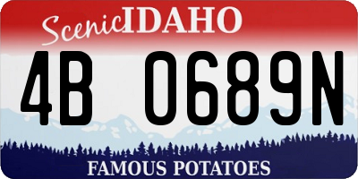 ID license plate 4B0689N
