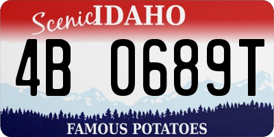 ID license plate 4B0689T
