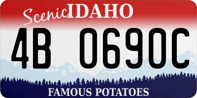 ID license plate 4B0690C