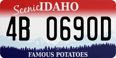 ID license plate 4B0690D