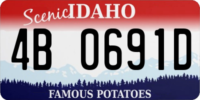 ID license plate 4B0691D
