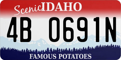 ID license plate 4B0691N