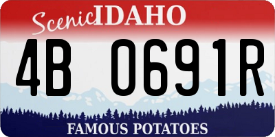 ID license plate 4B0691R