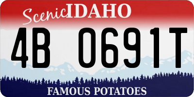 ID license plate 4B0691T