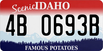 ID license plate 4B0693B