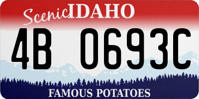 ID license plate 4B0693C