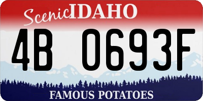 ID license plate 4B0693F