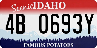 ID license plate 4B0693Y