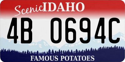 ID license plate 4B0694C