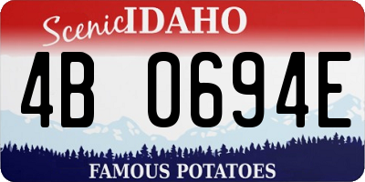 ID license plate 4B0694E