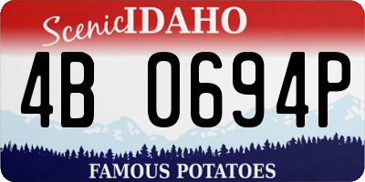 ID license plate 4B0694P