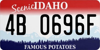 ID license plate 4B0696F