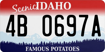 ID license plate 4B0697A