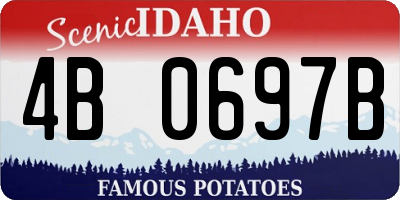 ID license plate 4B0697B
