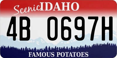 ID license plate 4B0697H