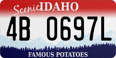 ID license plate 4B0697L