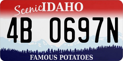 ID license plate 4B0697N
