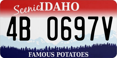ID license plate 4B0697V