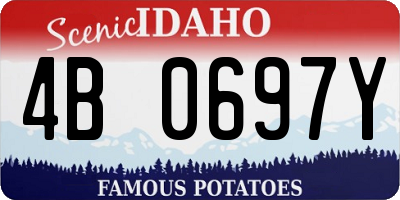 ID license plate 4B0697Y