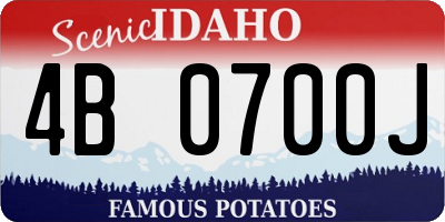 ID license plate 4B0700J